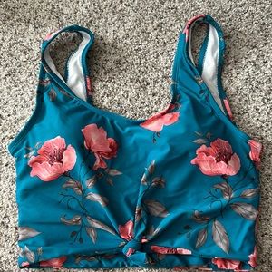 Coral reef traveler swim top size M